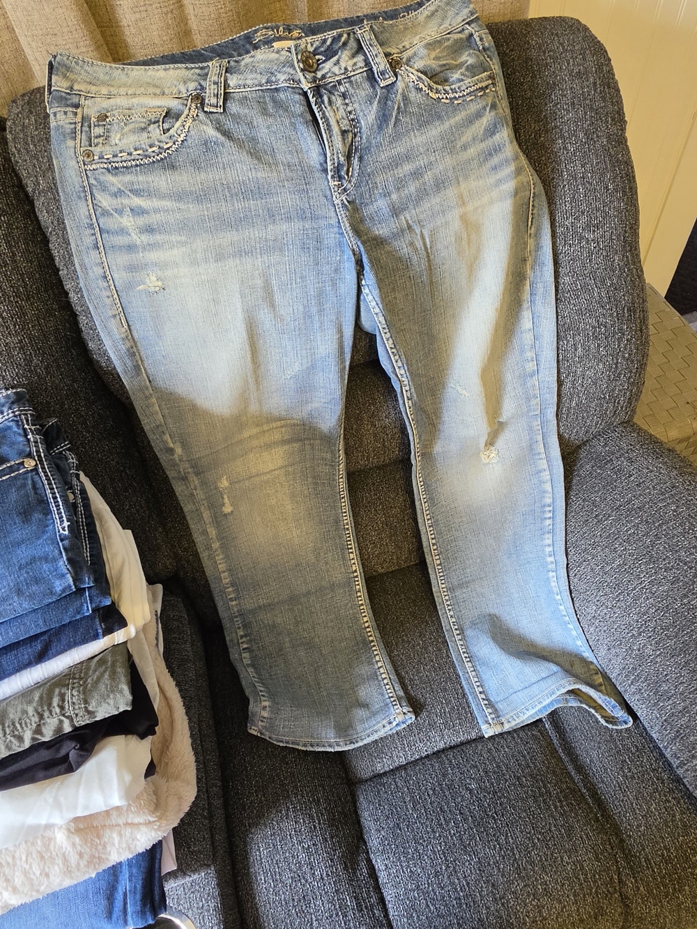 Maurices Light Blue Boot Cut Jeans